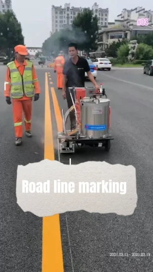 Thermoplastic Road Paint Strong Adhesion Street Mark Reflect Paint Road Line Painting Company